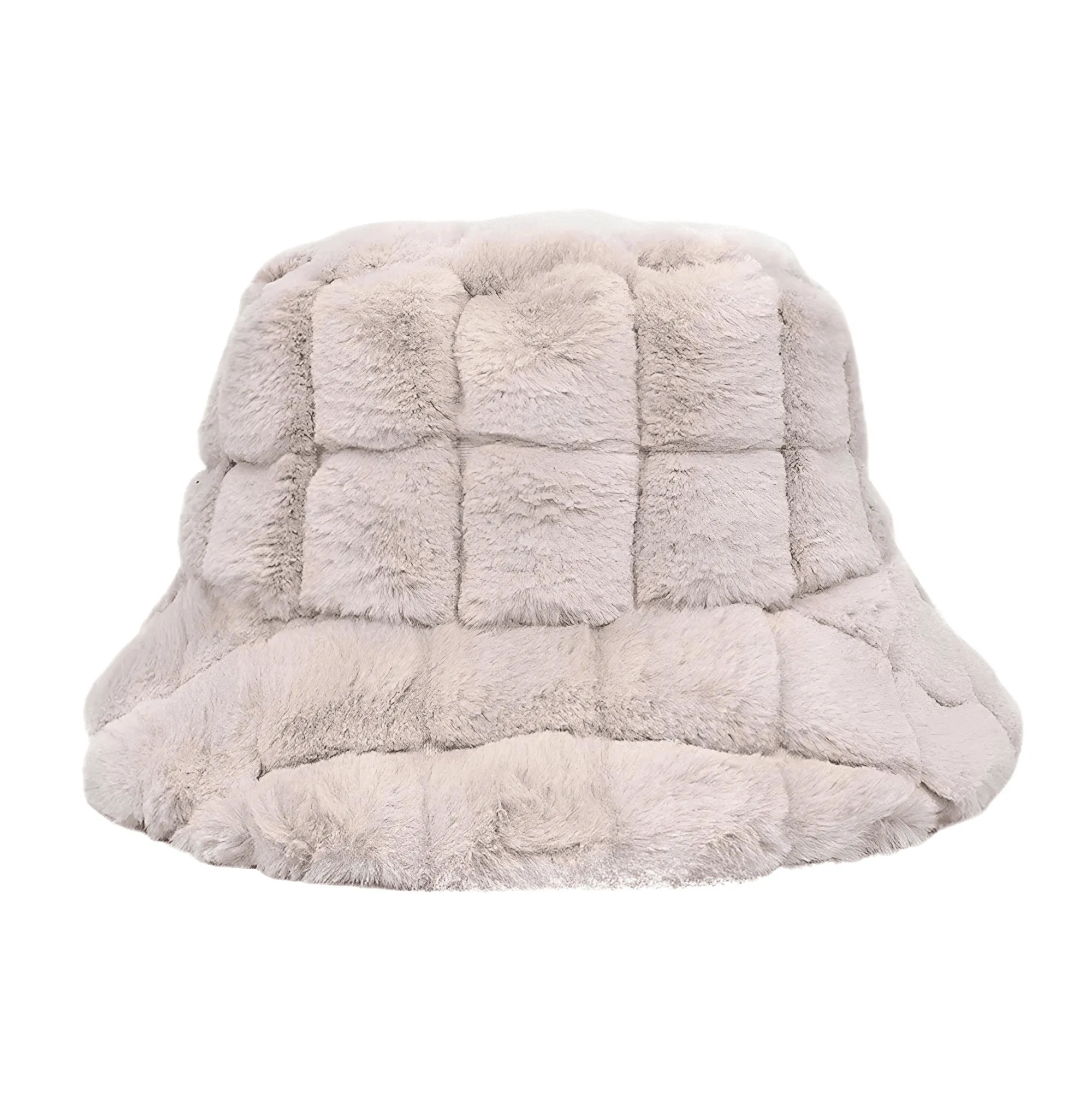 Warm Faux Fur Bucket Hats Women Men Fluffy Thick Faux Rabbit Hair Hats