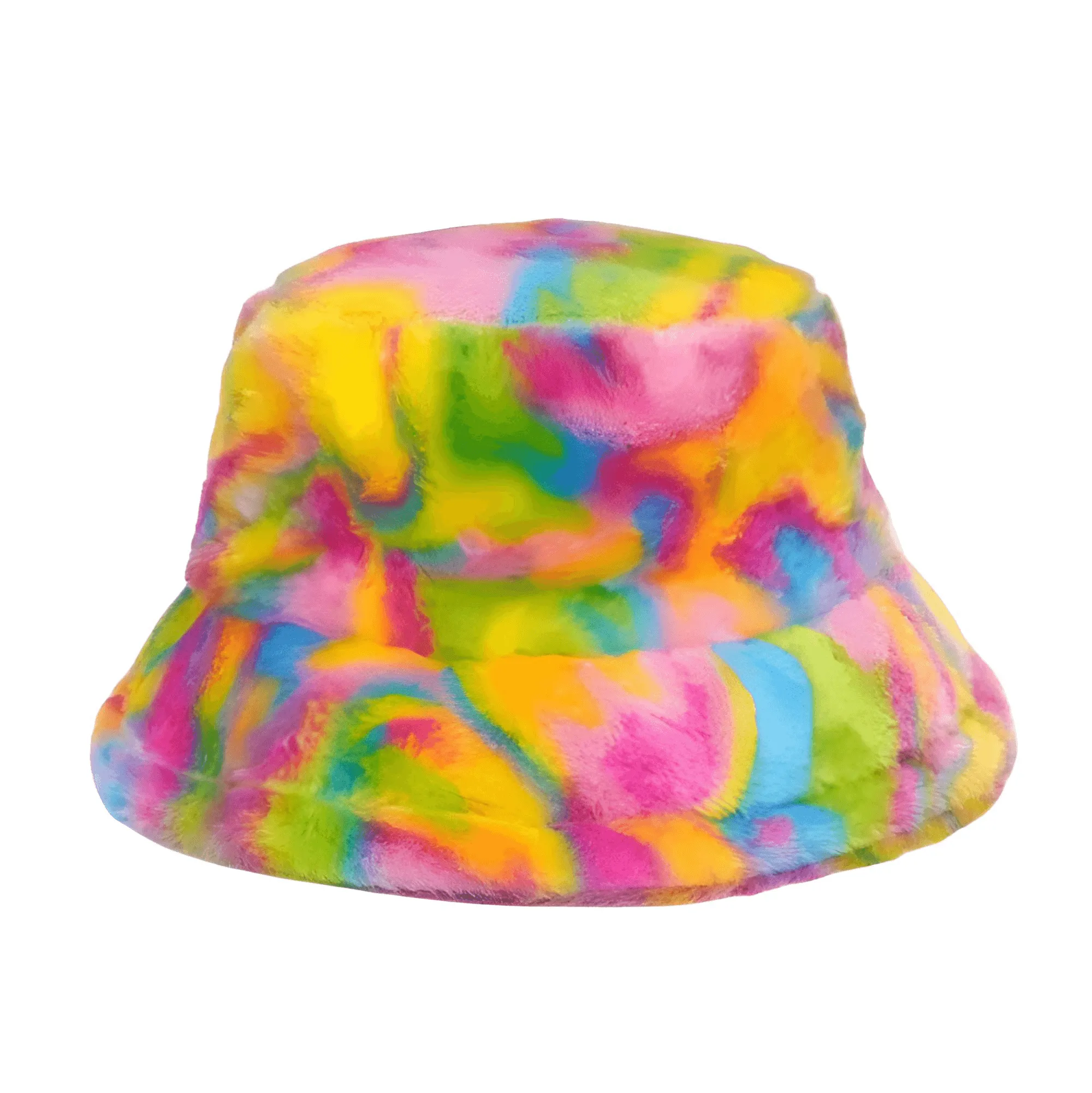 Warm Faux Fur Bucket Hats Women Men Fluffy Thick Faux Rabbit Hair Hats