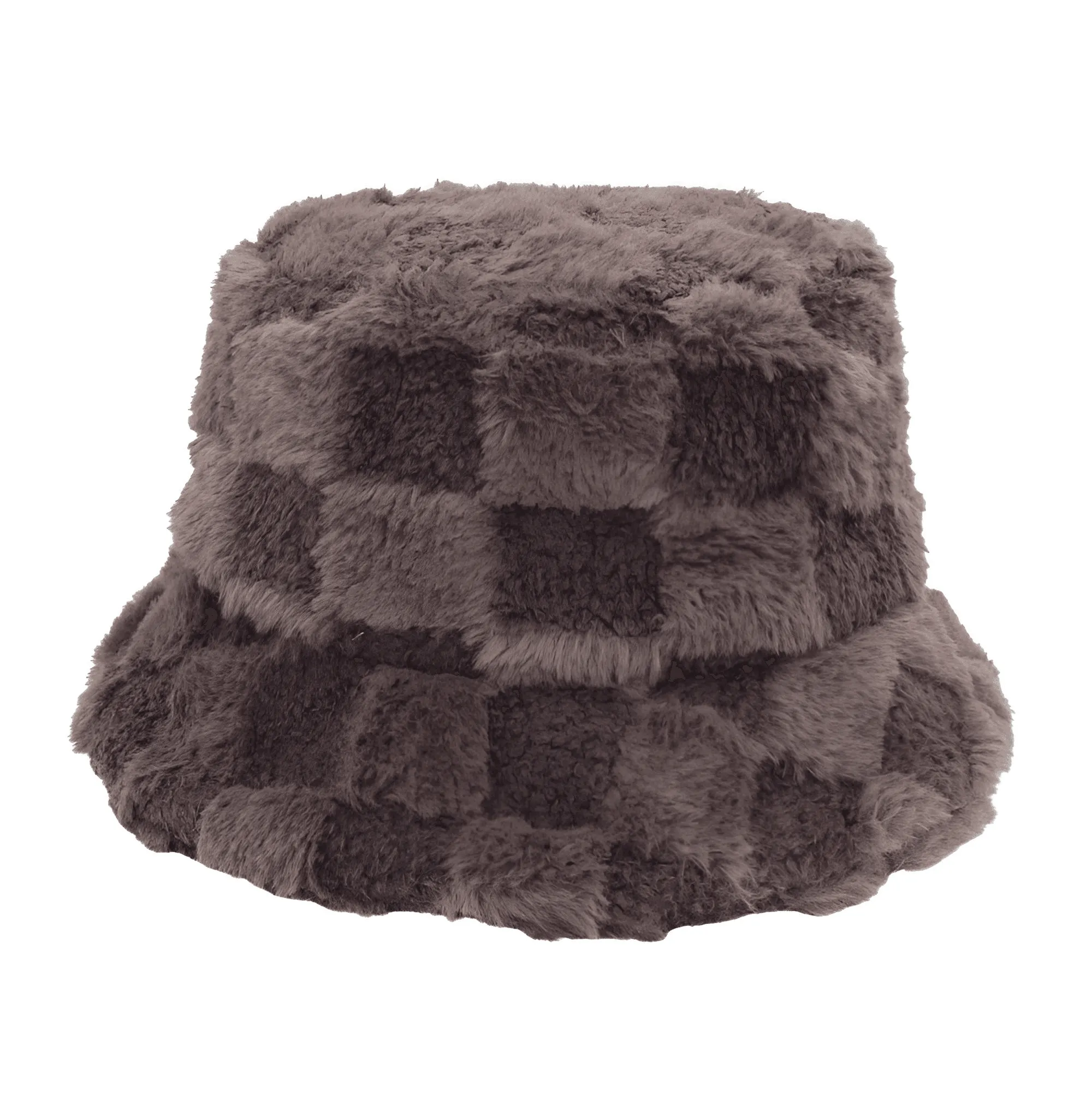 Warm Faux Fur Bucket Hats Women Men Fluffy Thick Faux Rabbit Hair Hats