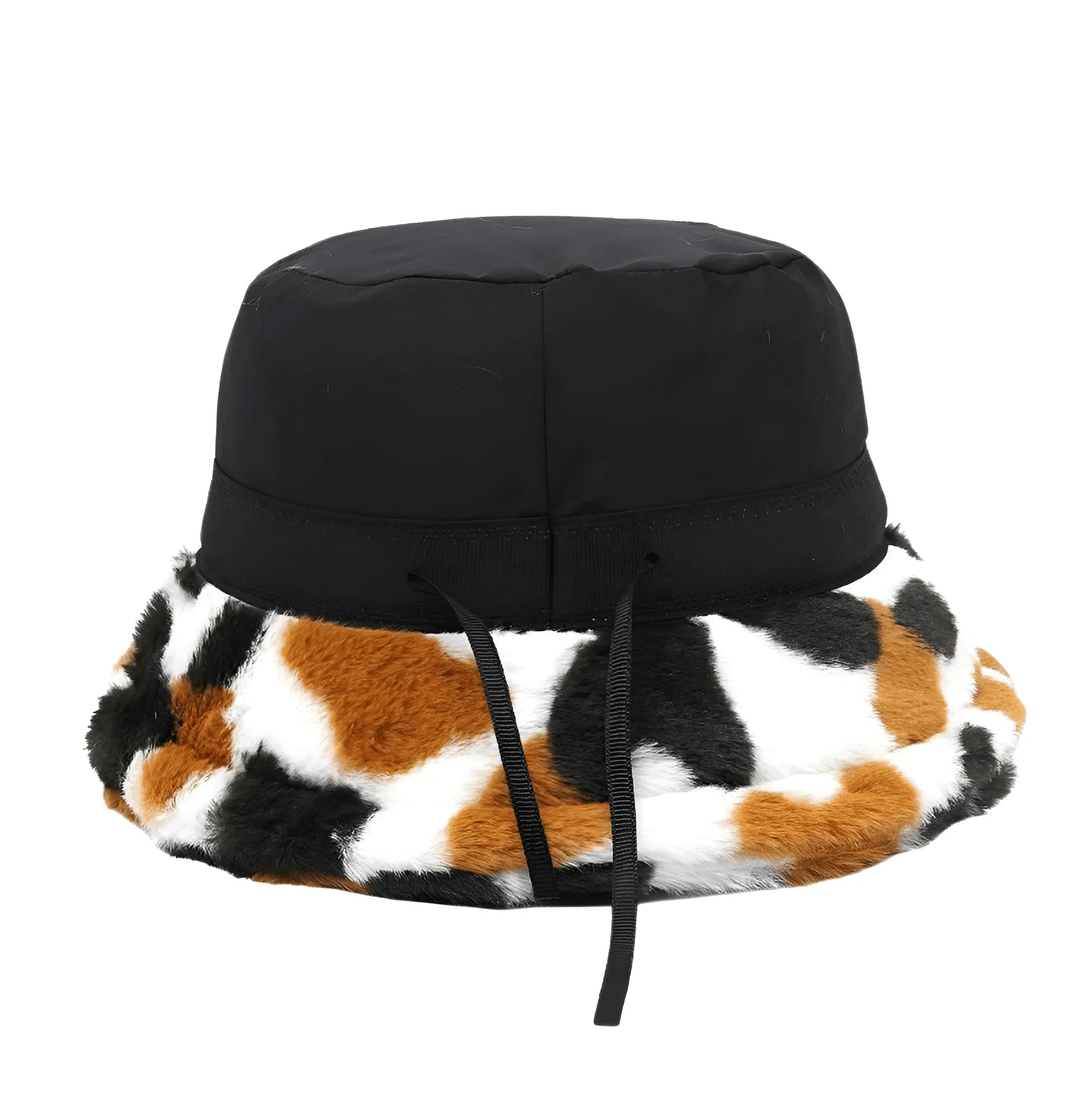 Warm Faux Fur Bucket Hats Women Men Fluffy Thick Faux Rabbit Hair Hats
