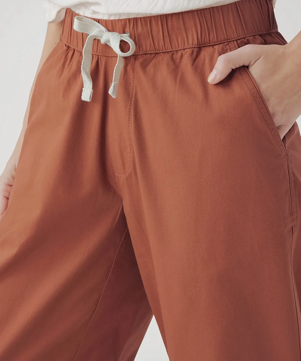 Women’s Daily Twill Crop Pant - Baked Clay