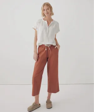 Women’s Daily Twill Crop Pant - Baked Clay