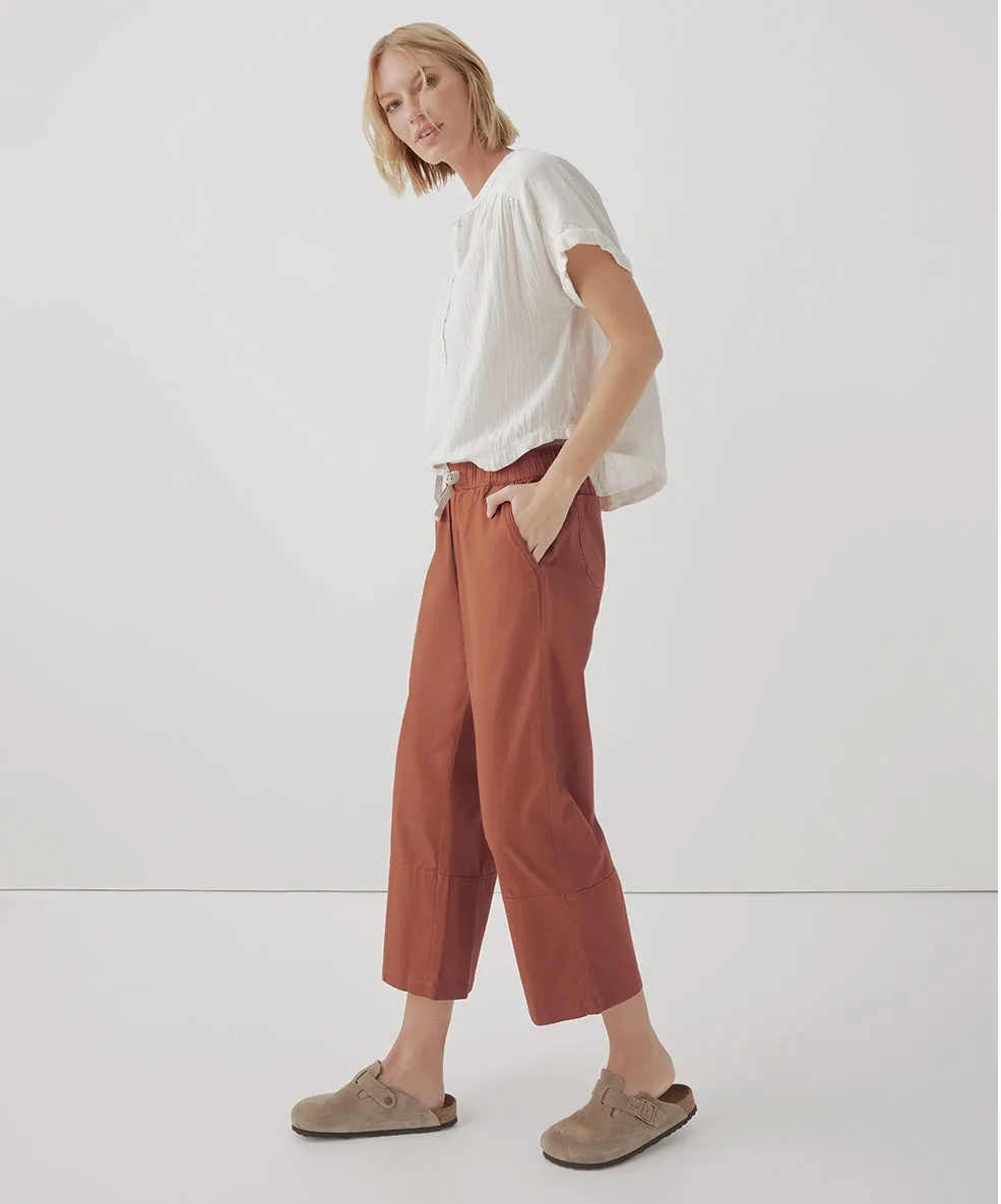 Women’s Daily Twill Crop Pant - Baked Clay