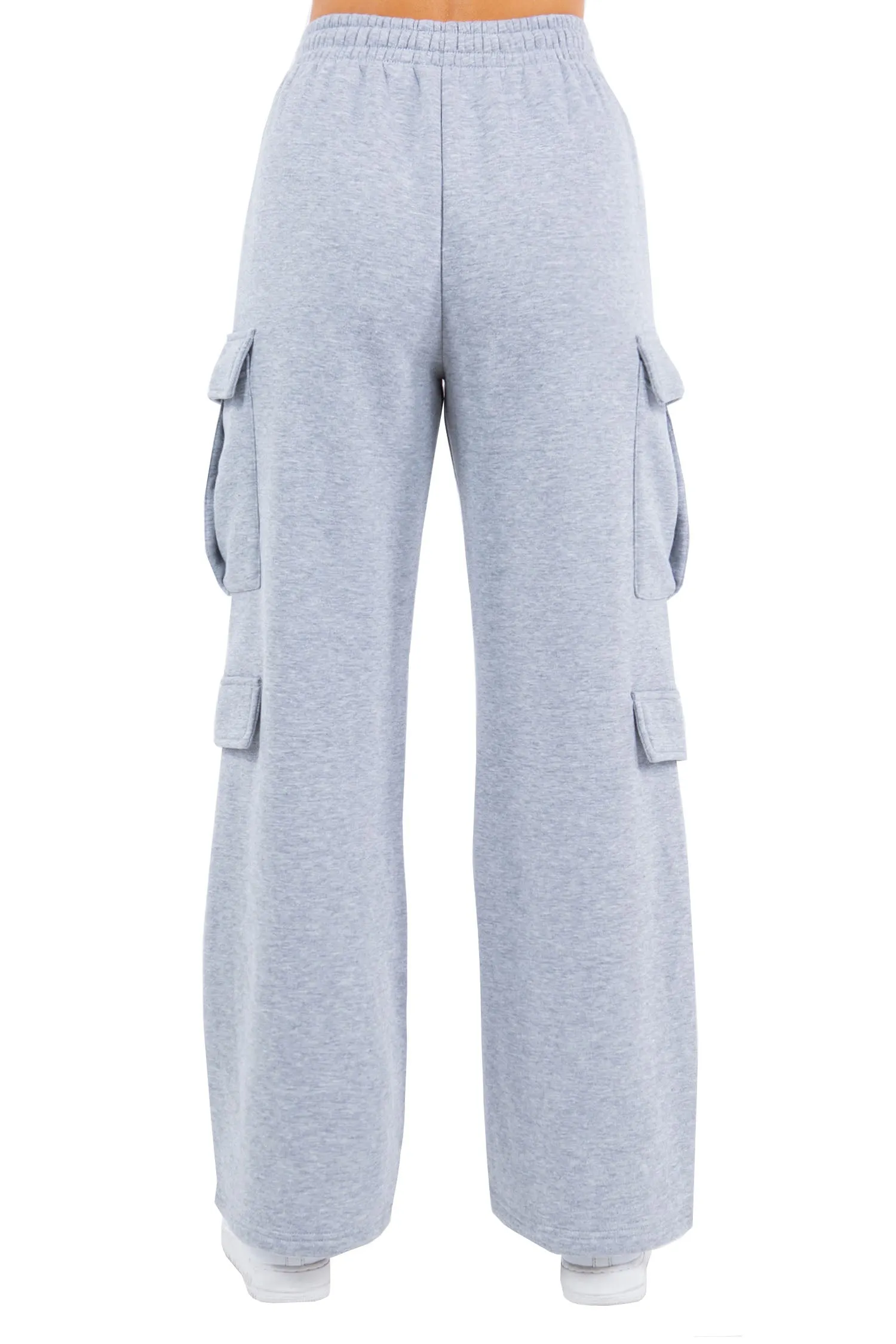 Women's Essential High Waist Wide Fit Cargo Sweat Pants