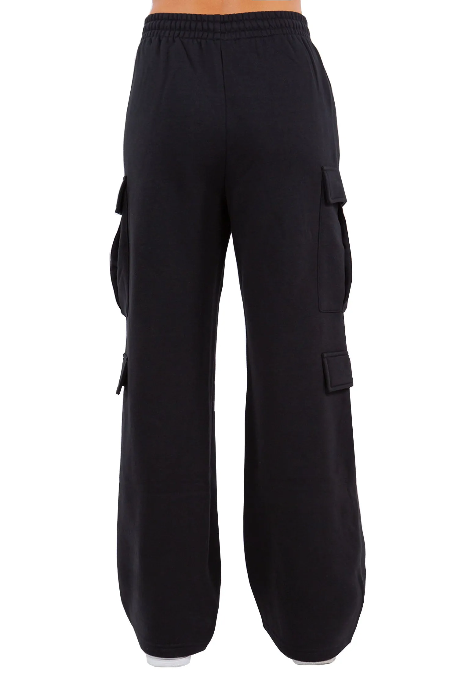 Women's Essential High Waist Wide Fit Cargo Sweat Pants