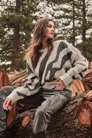 Zebra Print Sweater