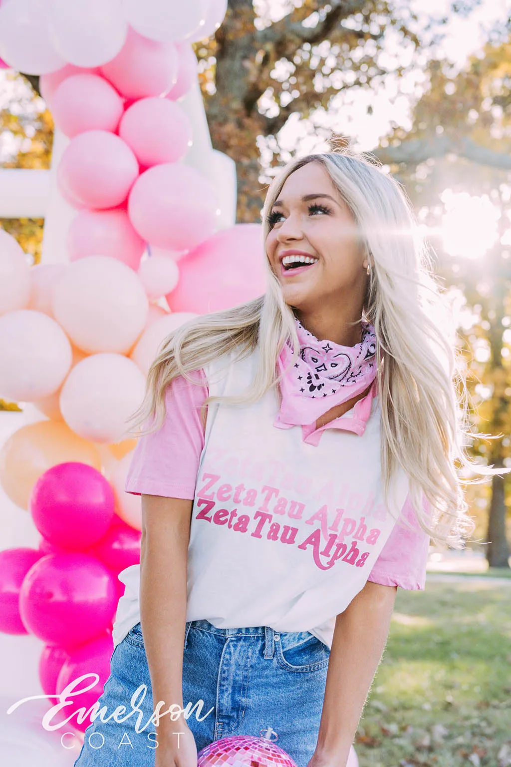Zeta Tau Alpha PR Monochromatic Colorblock Henley